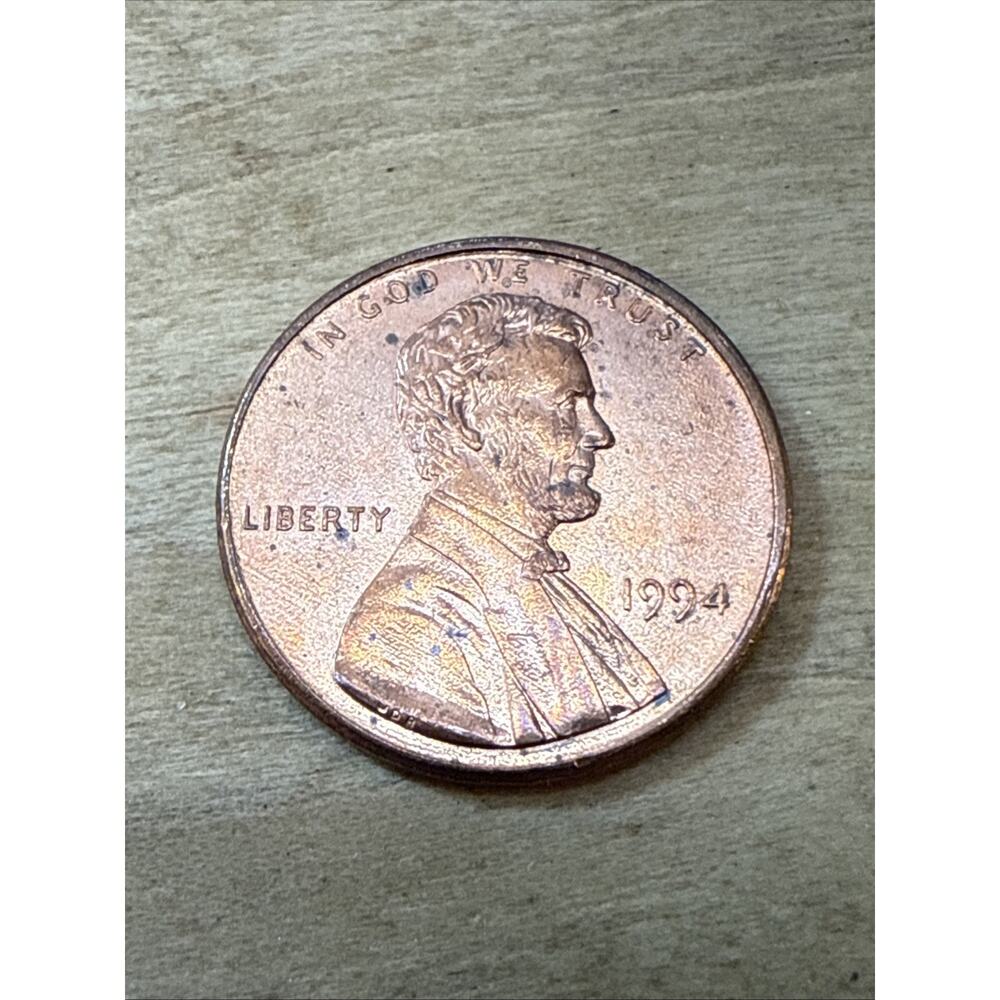 1994 P Lincoln Cent DD0-002 Red Brilliant